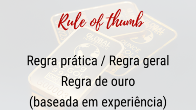 Rule of thumb - Significado