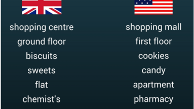 British and American Vocabulary