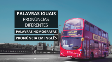 palavras homógrafas em inglês