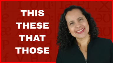 como pronunciar this these that those